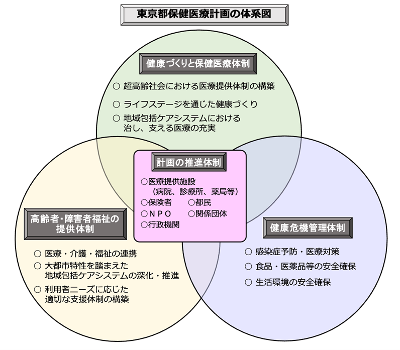 東京都保健医療計画の体系図